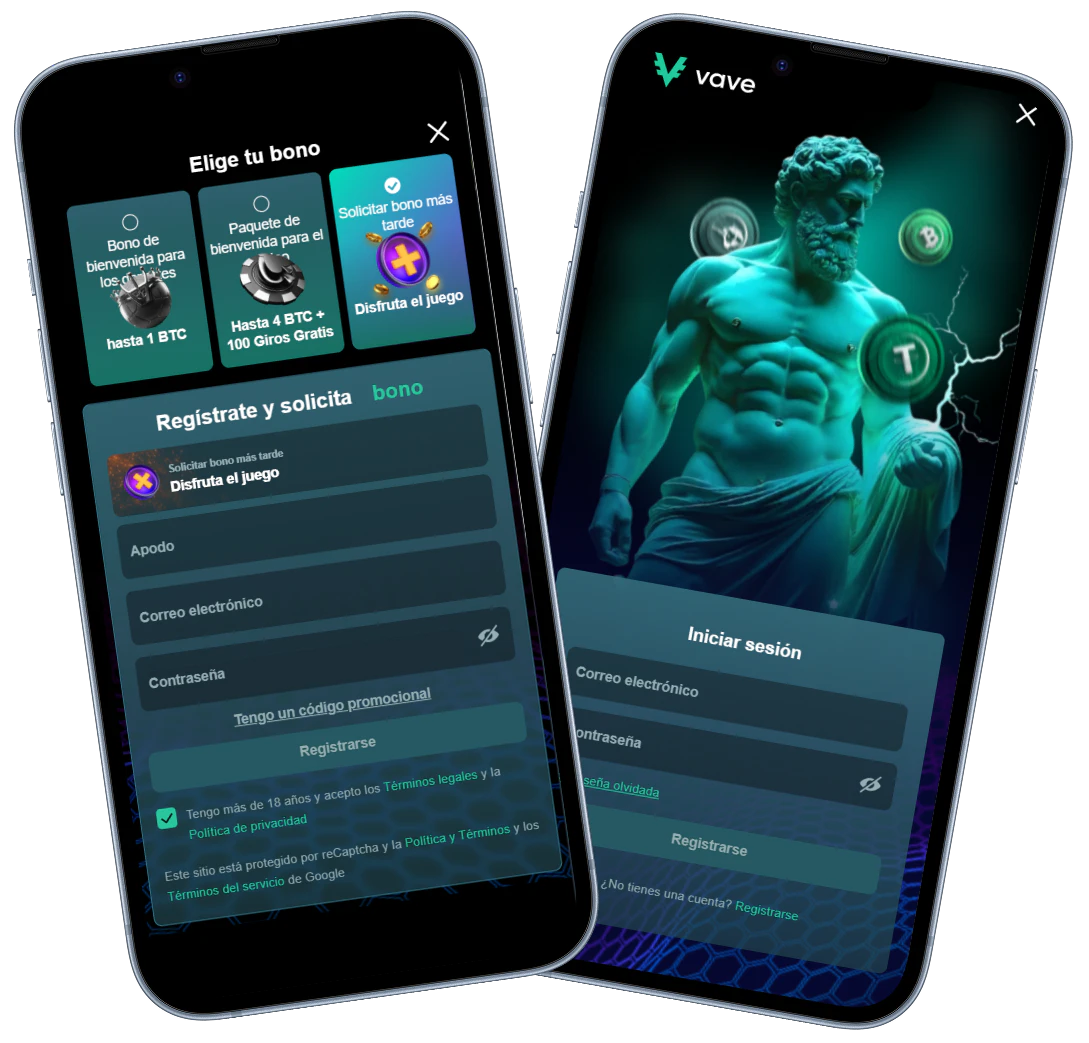Registro e inicio de sesión en Vave